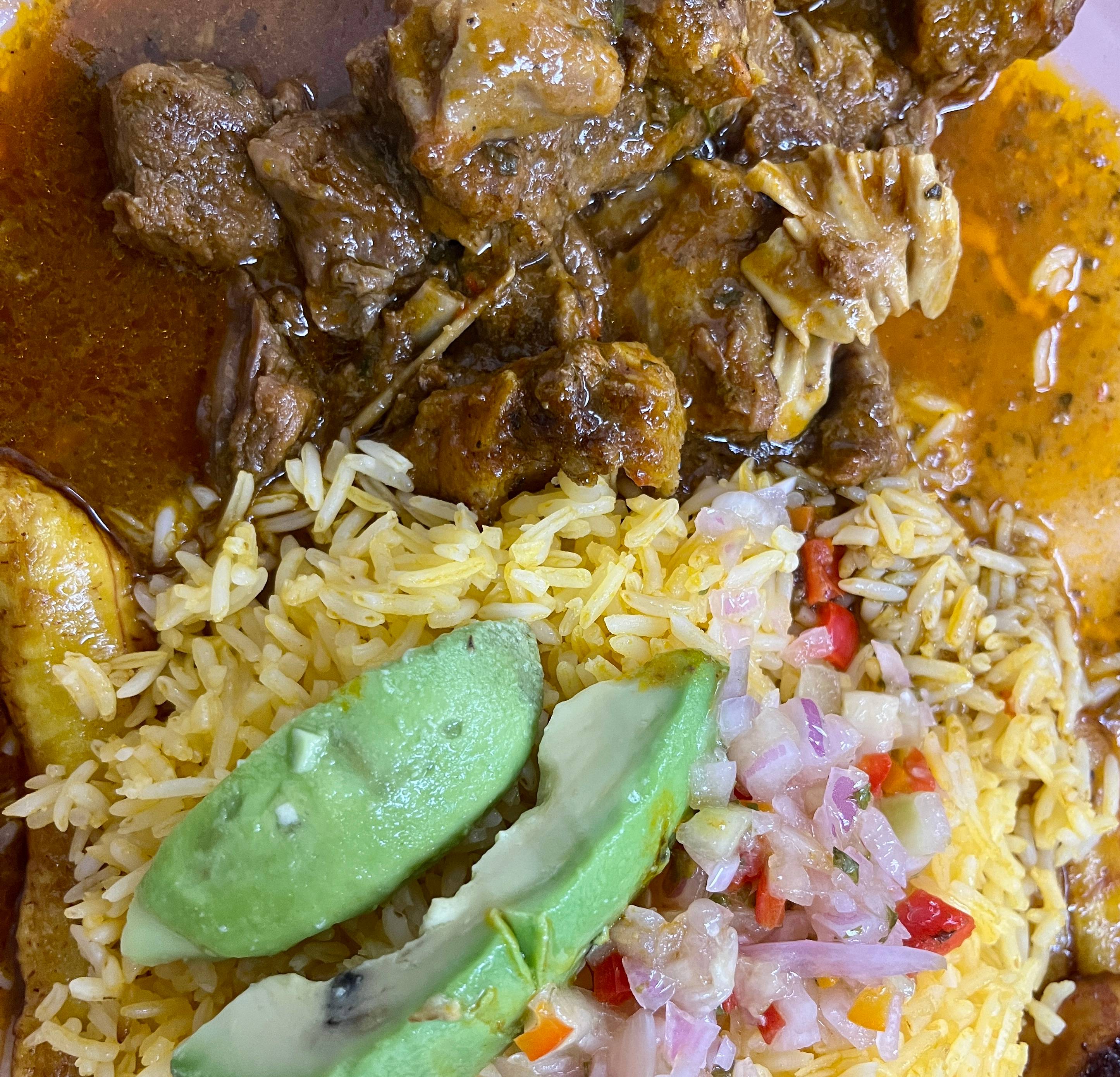 Seco de chivo, a classic slow-cooked goat stew