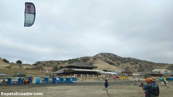 Michelle Kitesurfing in Santa Marianita Ecuador