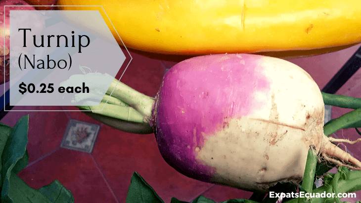 Turnip (Nabo) Cost Ecuador Soup