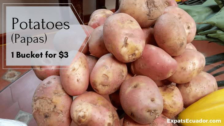 Potatoes (Papas) Cost in Cuenca, Ecuador