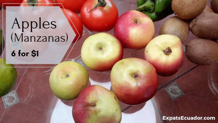 Apple (Manzana) Costs in Ecuador