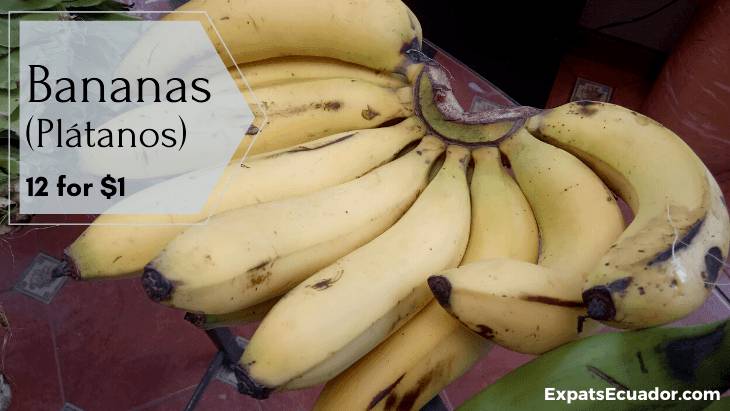 Banana (Plátano) Costs Cuenca
