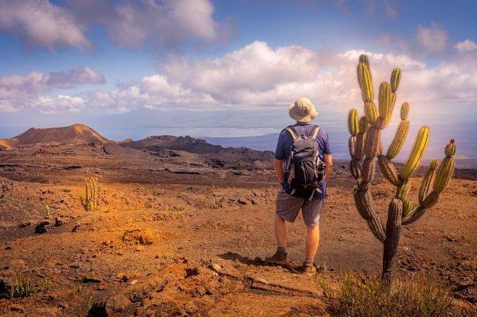 Ian visiting the Galapagos