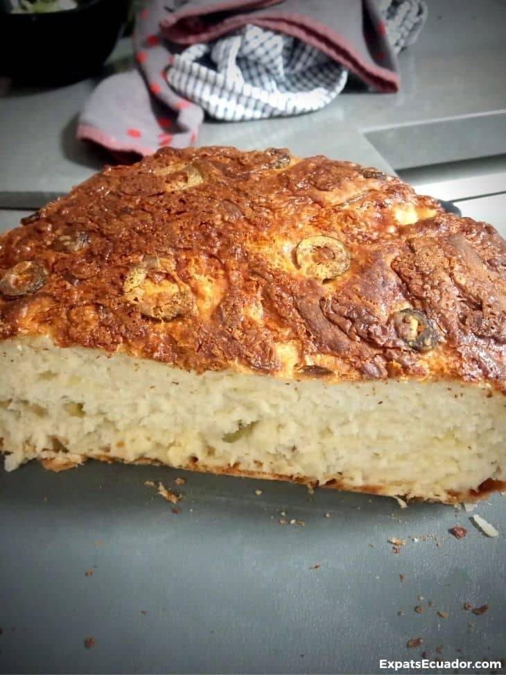 Cheese and olive bread COVID19 new skills