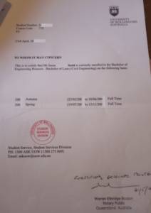 Mode of Study Letter Professional Visa Example