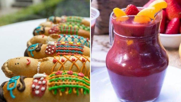 Guaguas de pan and colada morada
