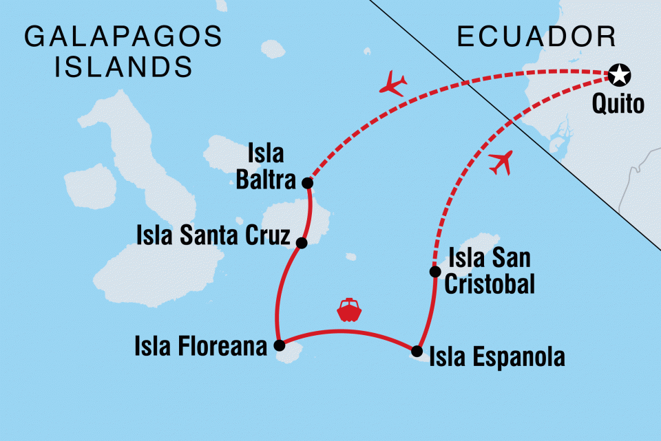 4-Day Itinerary B route map