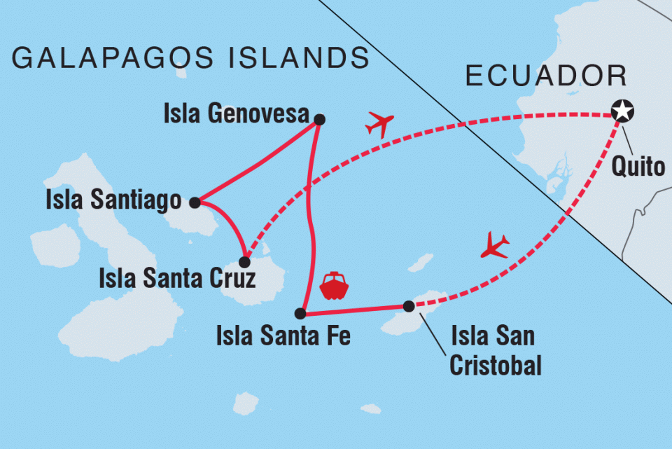 5-Day Itinerary B route map