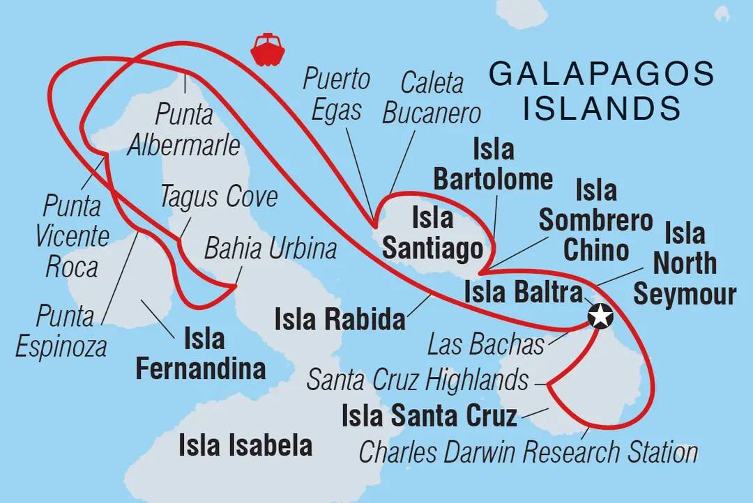 8-Day Itinerary A route map