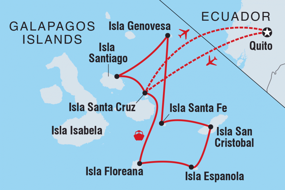 8-Day Itinerary B route map
