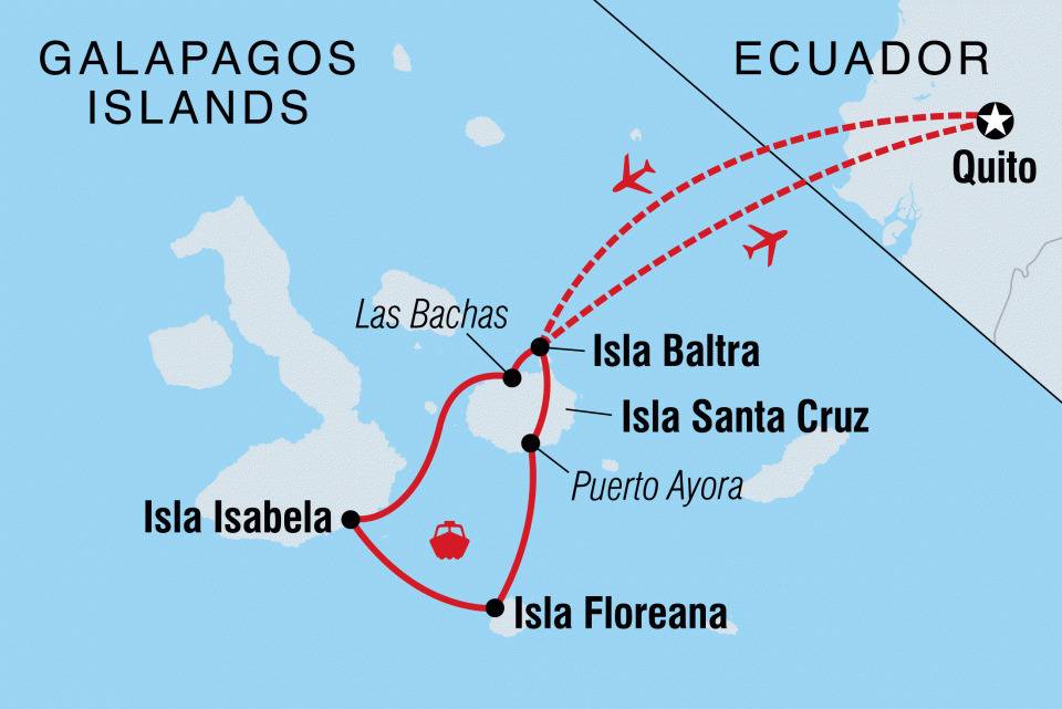 4-Day Itinerary A route map