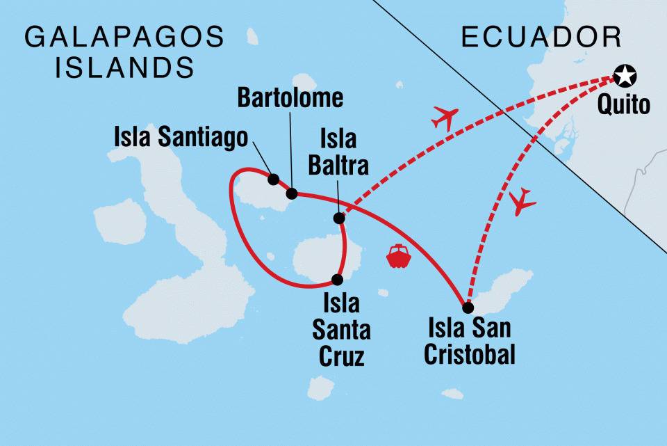4-Day Itinerary B route map