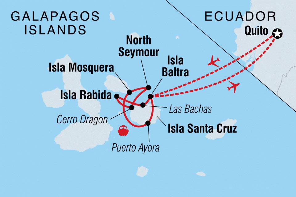 5-Day Itinerary B route map