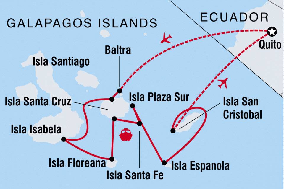 8-Day Itinerary A route map