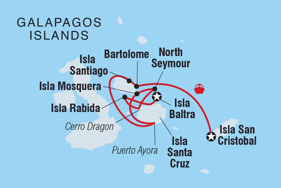 8-Day Itinerary B route map
