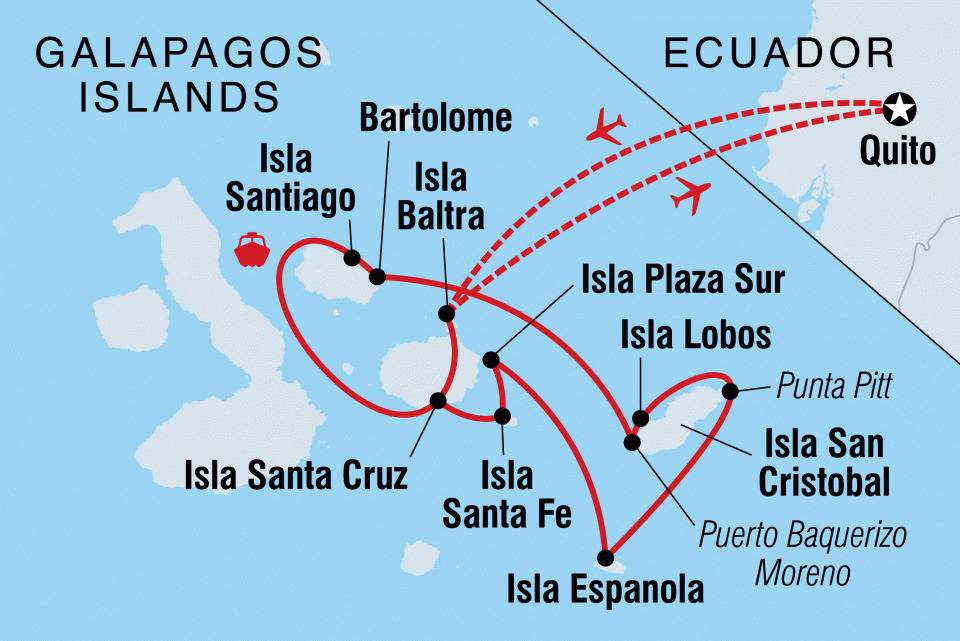8-Day Itinerary C route map