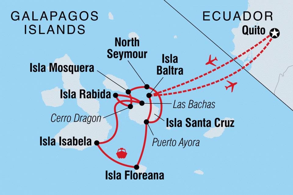 8-Day Itinerary D route map