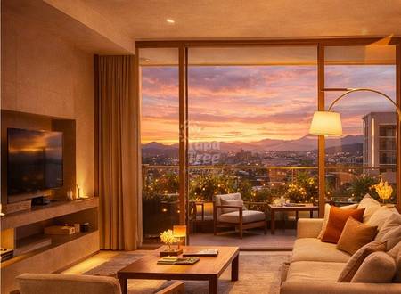 Living room opening to the terrace