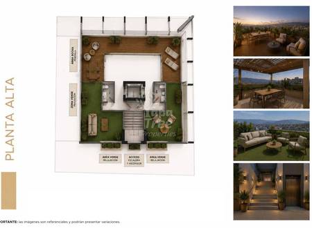 Rooftop communal terrace