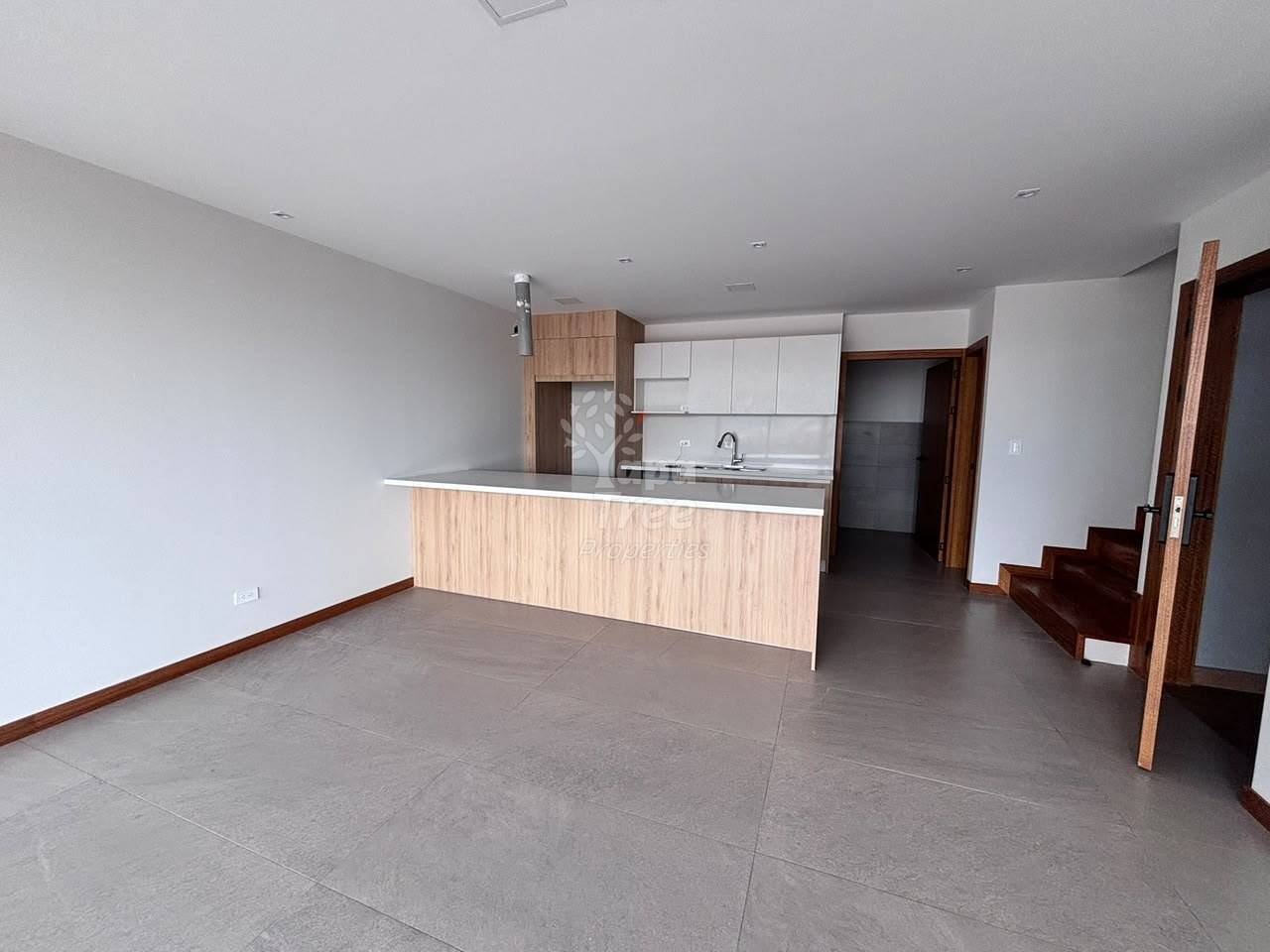 photo of the kitchen with a breakfast bar, unfurnished