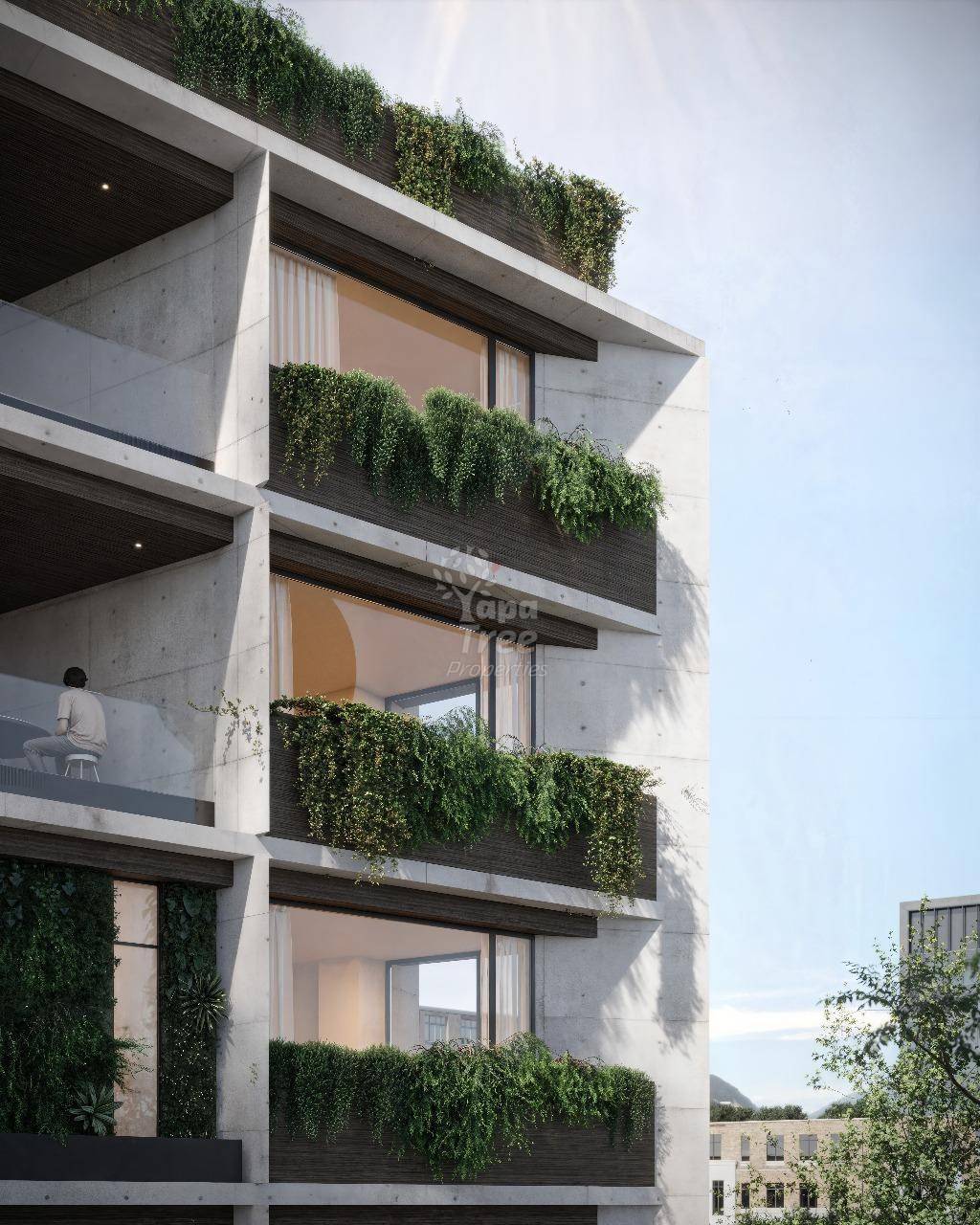 Planted balconies detail