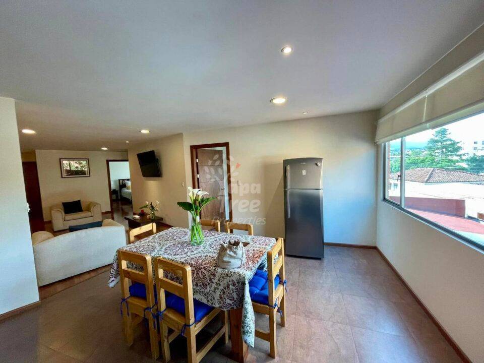 Fully Furnished 2-Bedroom Apartment with Private Terrace on Av. Paucarbamba