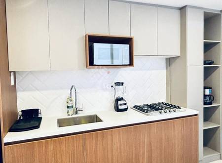 Modern 1-Bedroom Duplex Apartment with Private Balcony in Contemporary Building