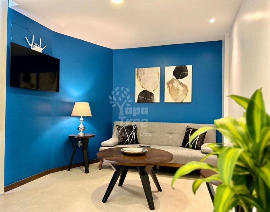 Modern 1-Bedroom Duplex Apartment with Private Balcony in Contemporary Building