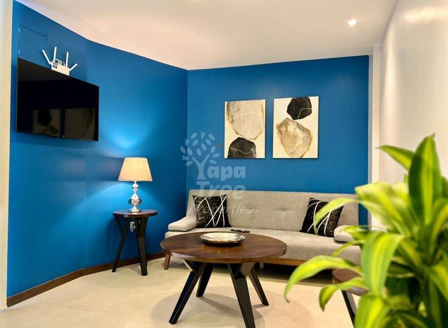Modern 1-Bedroom Duplex Apartment with Private Balcony in Contemporary Building