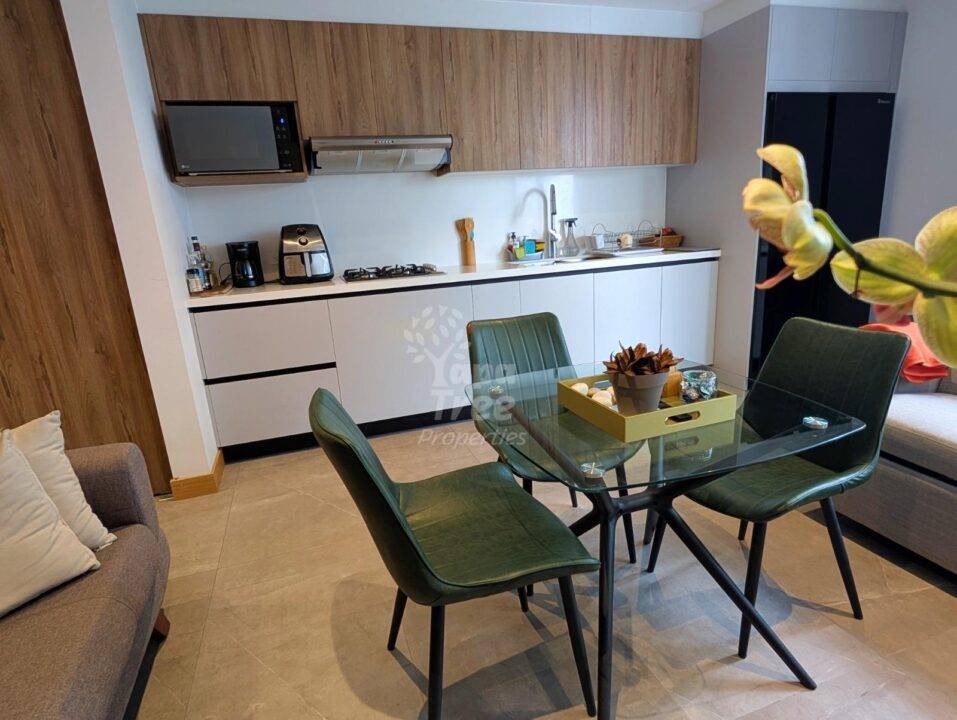 Modern 2-Bedroom Apartment with Balcony Overlooking Lush Greenery in Ordonez Lasso
