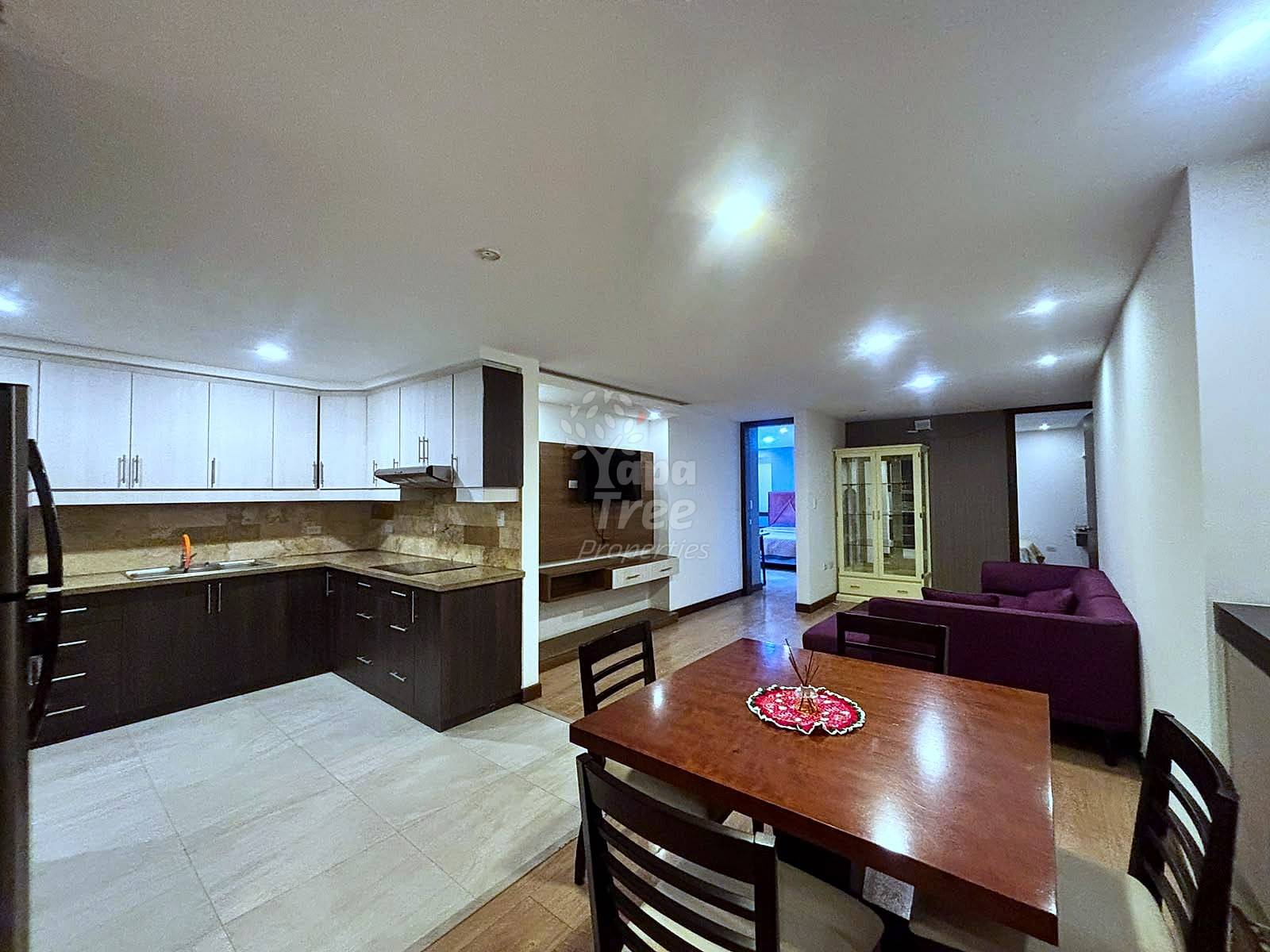 Modern Furnished 2-Bedroom Apartment with Walk-In Closet