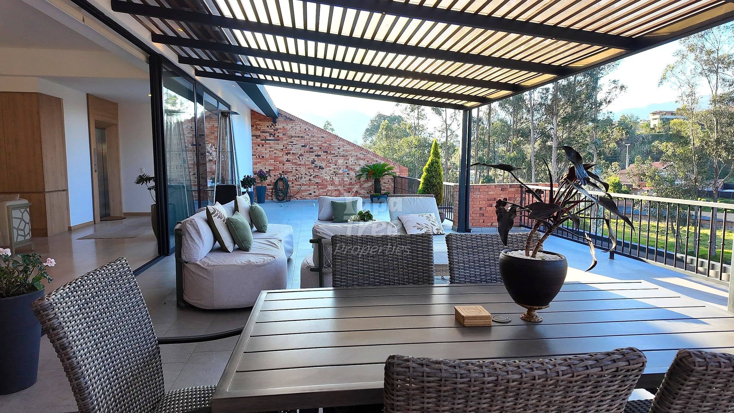 River terrace seating