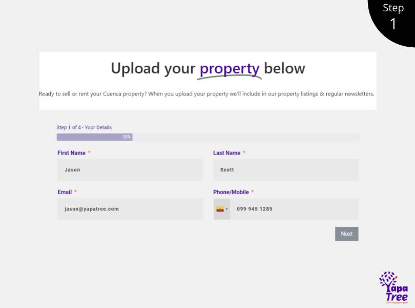 How to Upload Properties To YapaTree 1