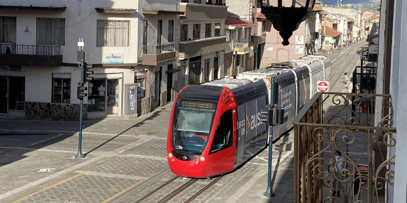 Tranvia right outside the new idiomART