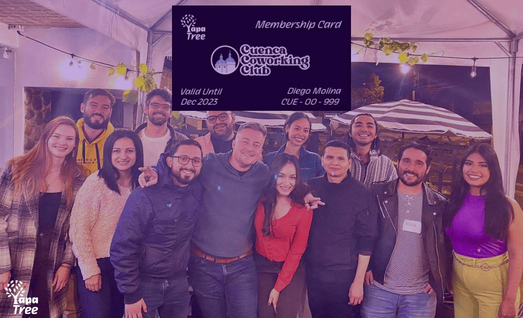 Unveiling the Cuenca Coworking Club YapaTree Membership Card