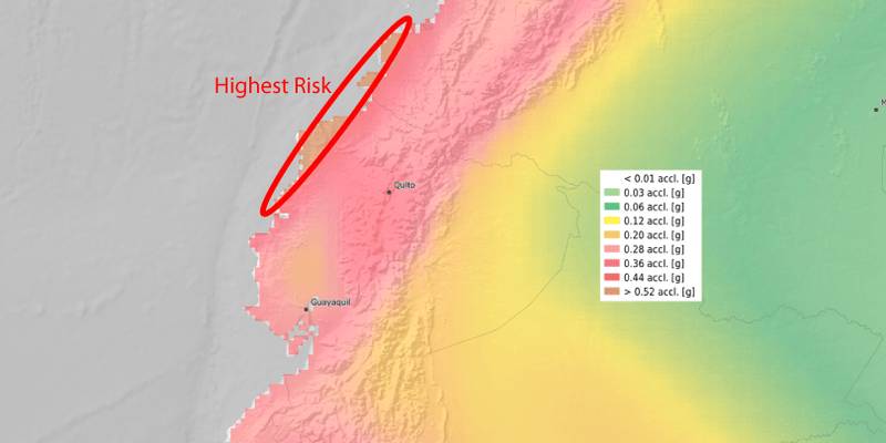 Ecuador Earthquake Risk Map