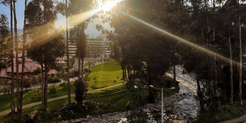 Tomebamba River Cuenca Sunset