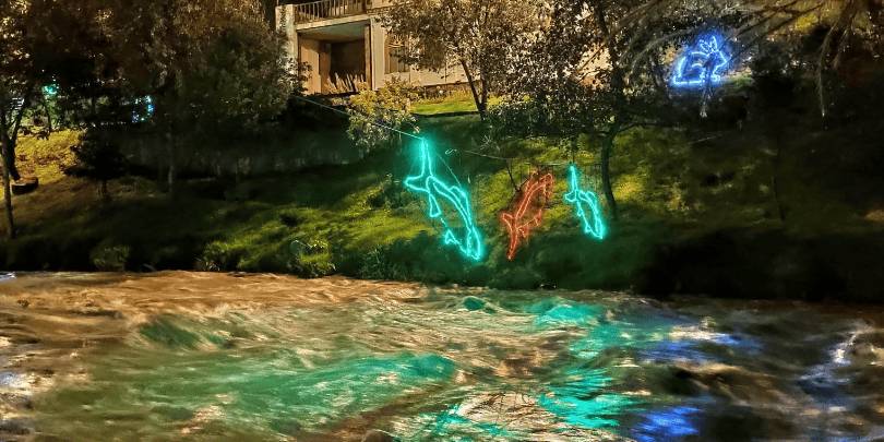 Cuenca by Night - Christmas River Lights